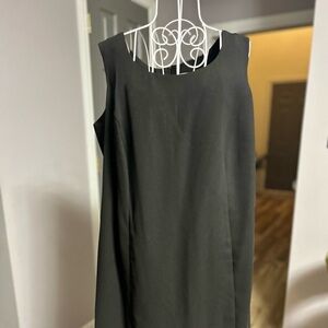 Danny Nicole Womens Dresses 14 W Black Textured  Sleeveless W/ Back Zipper